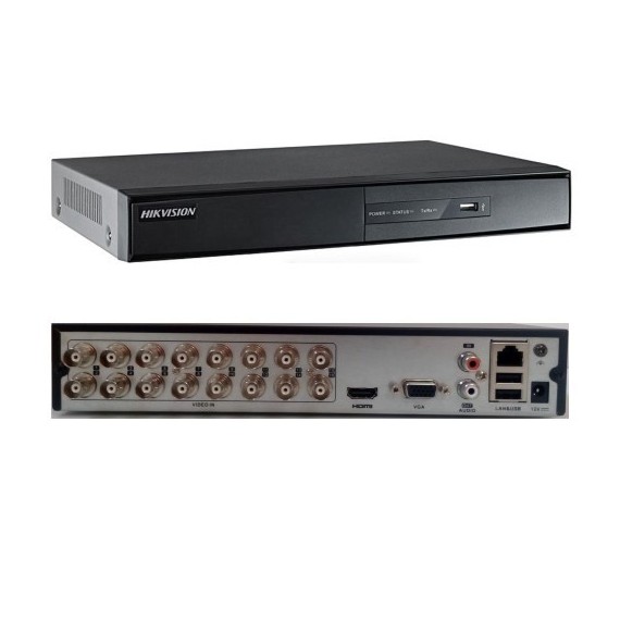 DVR 16CH TURBO 720P 1BAHIA/6TB SATA H264+ 25FPS HDMI/VGA METAL HIKVISION
