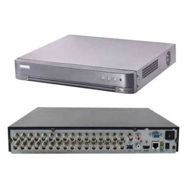 DVR 32 CH TURBO 720P 2BAHIA/6TB SATA H265+ 25FPS HDMI/VGA METAL HIKVISION