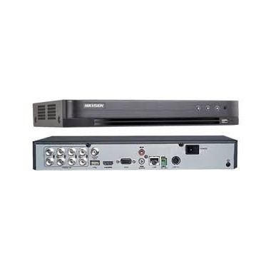 DVR 8CH TURBO 1080P 1BAHIA/10TB SATA H265+ 30FPS HDMI 4K/VGA METAL HIKVISION