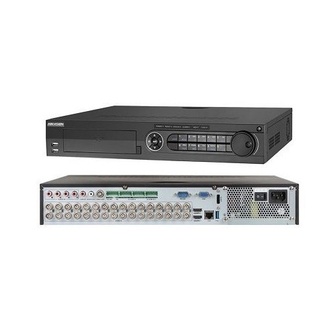 DVR 32CH TURBO 1080P/4MP 4BAHIA/8TB H.265+ 30FPS HDMI 4K/VGA METAL HIKVISION