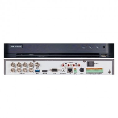 DVR 8CH TURBO 1080P/8MP 1BAHIA/10TB H.265+ 30FPS HDMI 4K/VGA METAL HIKVISION