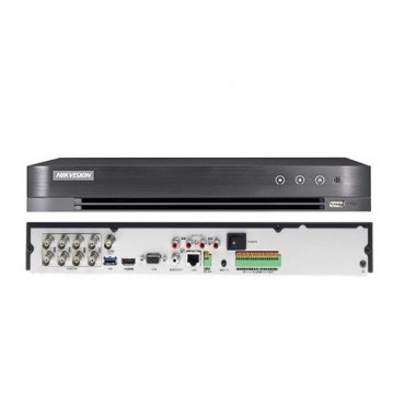 DVR 8CH TURBO 1080P/8MP 2BAHIA/10 TB H.265+ 30FPS HDMI 4K/VGA METAL HIKVISION