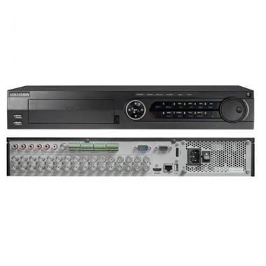 DVR 32CH TURBO 8MP 4BAHIA/10TB H.265+ ANALITICAS HDMI 4K METAL HIKVISION