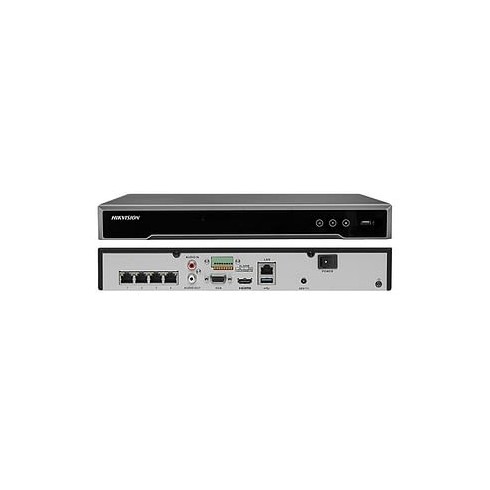 NVR 8 CANALES POE HD 80MBPS 2BAHIAS/6TB120-220VAC H.265 HIKVISION