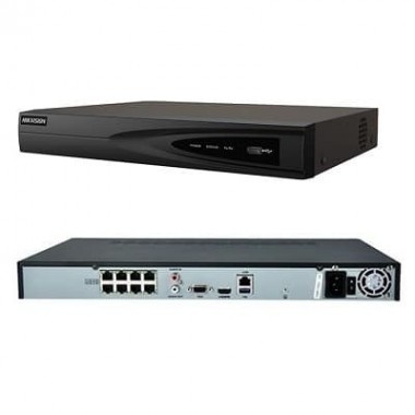 NVR 8CH POE IP 8MP 1BAHIA/6TB 80MPSH265+ HDMI 4K METAL HIKVISION