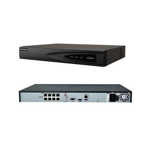 NVR 8CH POE IP 8MP 1BAHIA/6TB 80MPSH265+ HDMI 4K METAL HIKVISION