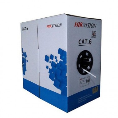 CABLE UTP CAT 6 BLANCO USO REDES Y CCTVCM 23AWG  0.53mm UL HIKVISION X 305 MTS  100% COBRE